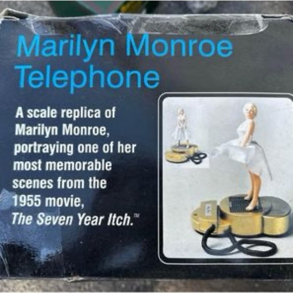 Rare Marilyn Monroe Limited Edition Gold Corded Phone in Original Box